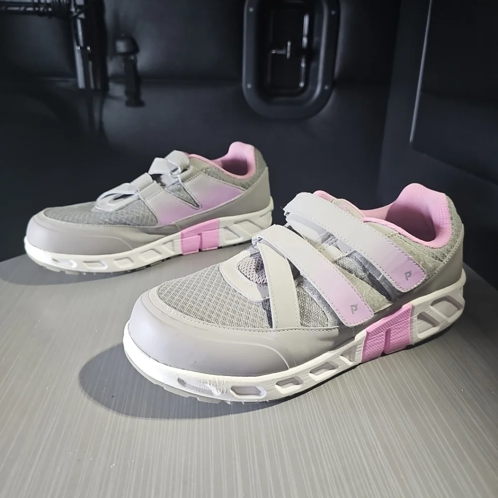 Propet Matilda Strap‎ WAA123M Gray Pink Sneakers, Women's Size 11XX(4E) PreOwned
